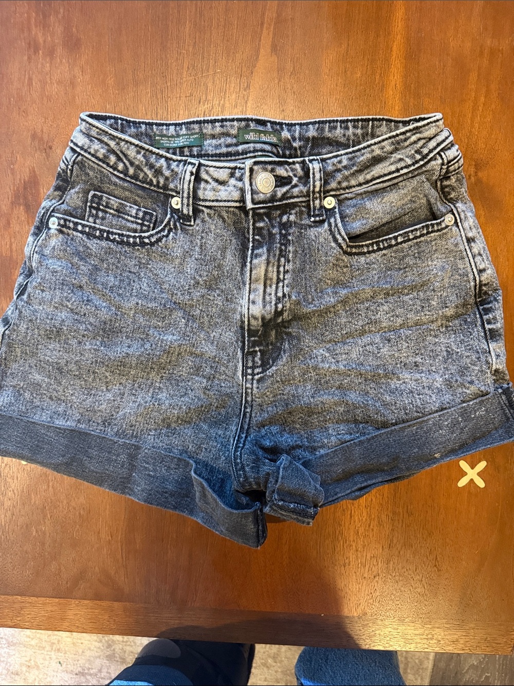 Wild Fable Black High-Rise Women's Denim Shorts 2/R